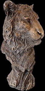 Tigerfigur i bronze – klassisk kontordekoration med dyremotiv
